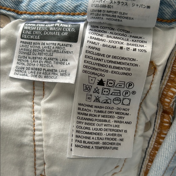 Levi's 501 Original Fit High Rise Shorts - Picture 4 of 7